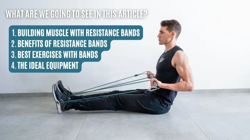 Hands checking a stretch band for small tears or damage before starting exercise.